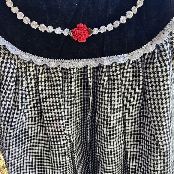 Piccolo Black and White Gingham Girls Dress Size 2T - Picture 2 of 6